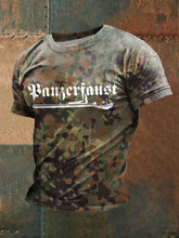 Männer Panzerfaust bedrucktes Kurzarm-T-Shirt zartstils